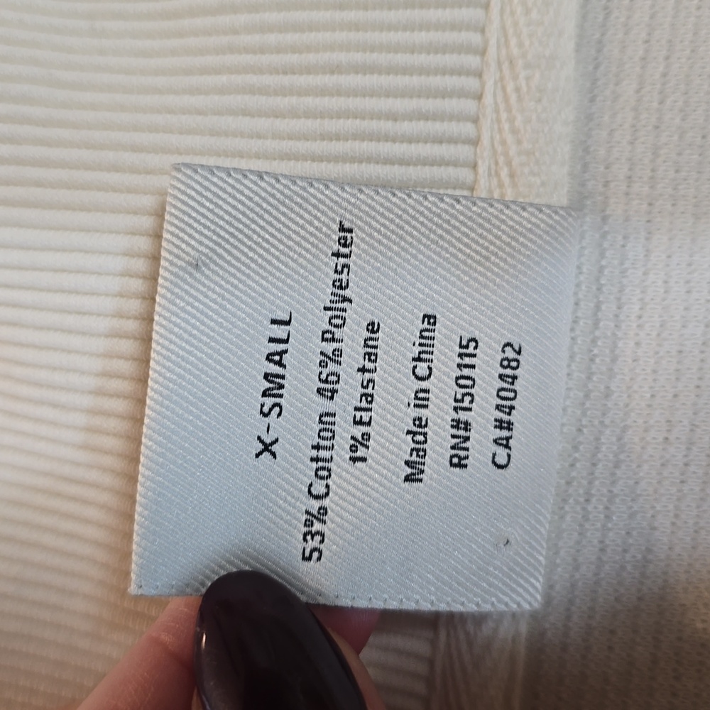 Varley Vine Ottoman Half Zip Pullover Ivory Size XS - Picture 11 of 11